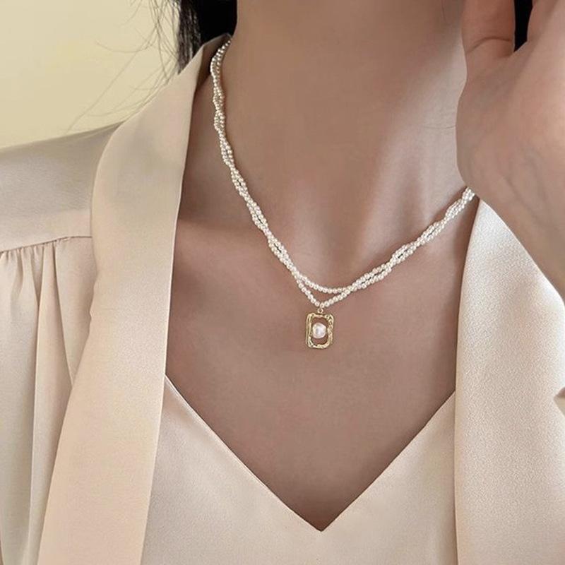 Simple Stylish And Subtly Luxurious Double-wrap Pearl Necklace For Women