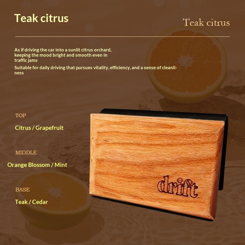 Sunshade Car Aromatherapy Clip Light Luxury High-end Wooden Fragrance Decoration