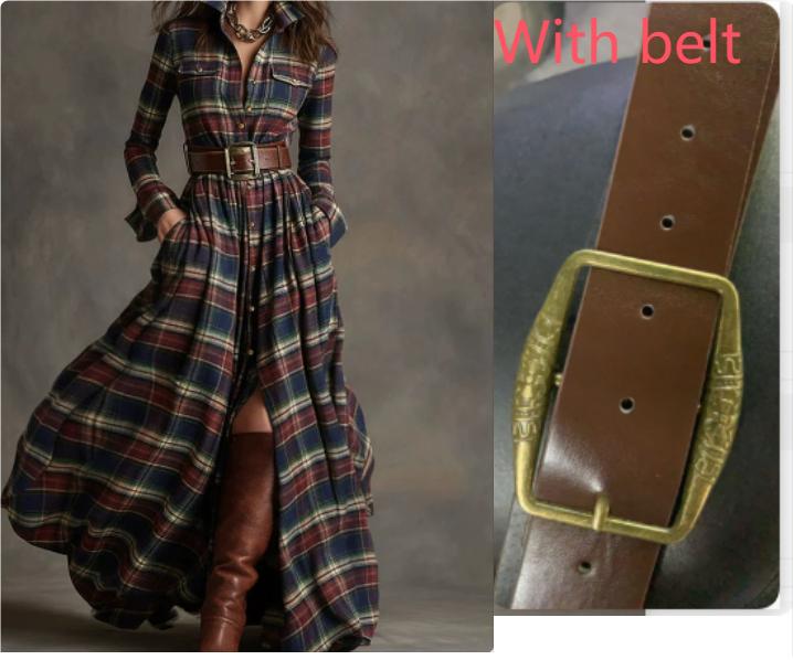 Red blue / 3XL / With belt