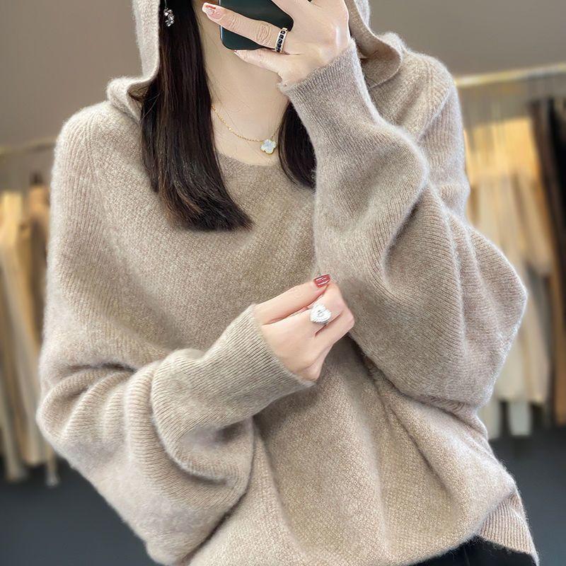 Women's Sweater Loose And Warm All-matching Thickened Bottoming V-neck