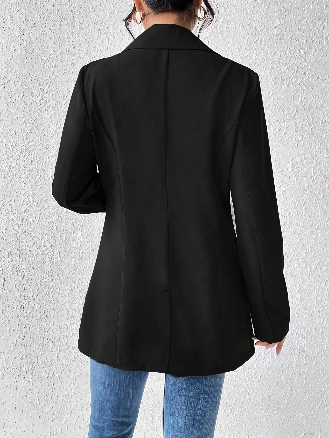 OL Commuter Notch-Neck Slim-Fit Cardigan Elegant Blazer