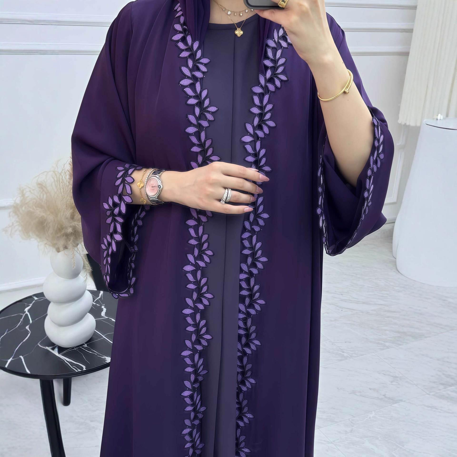 Women's Loose Fashionable Elegant Lace Robe Dress