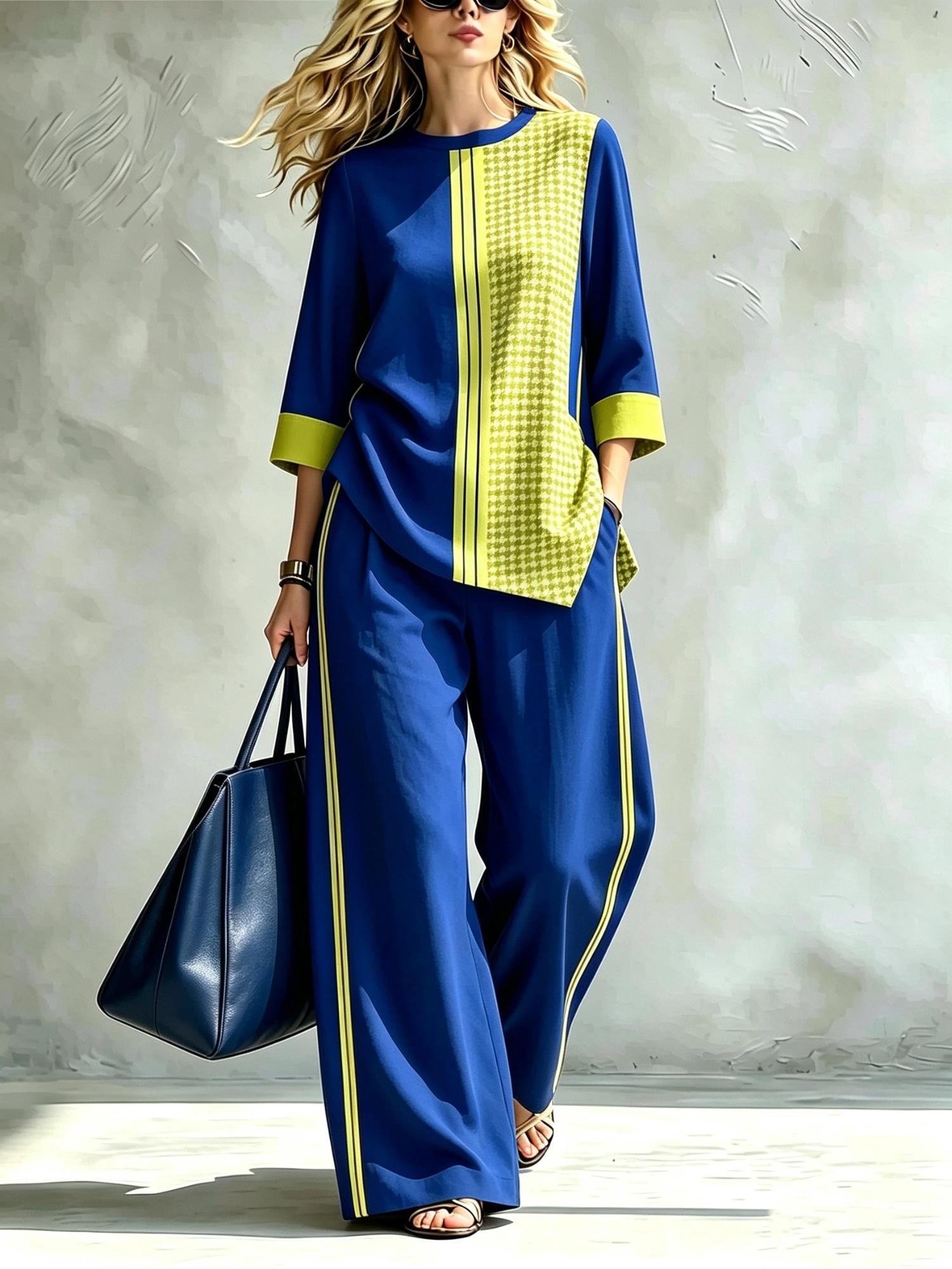 Summer Women's Blouse Set