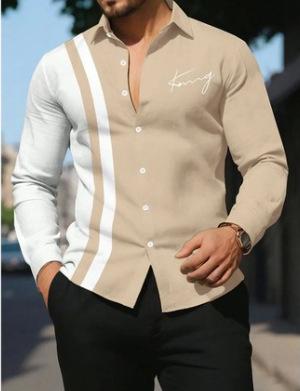 Men's Fashion Long-Sleeve Shirt Top