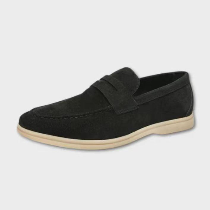 Casual And Stylish Slip-on Mens Leather Flats