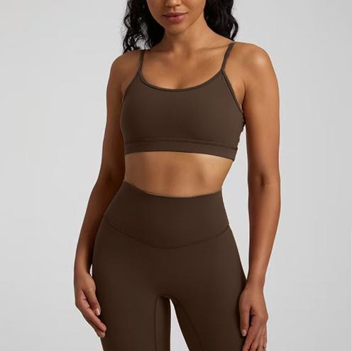 Women's Solid Color Quick Drying Back Sports Bra