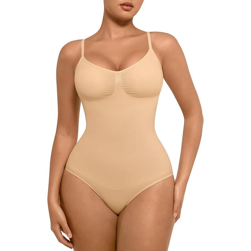 Seamless Body Shaping Crotchless Triangle Tummy Control Jumpsuit