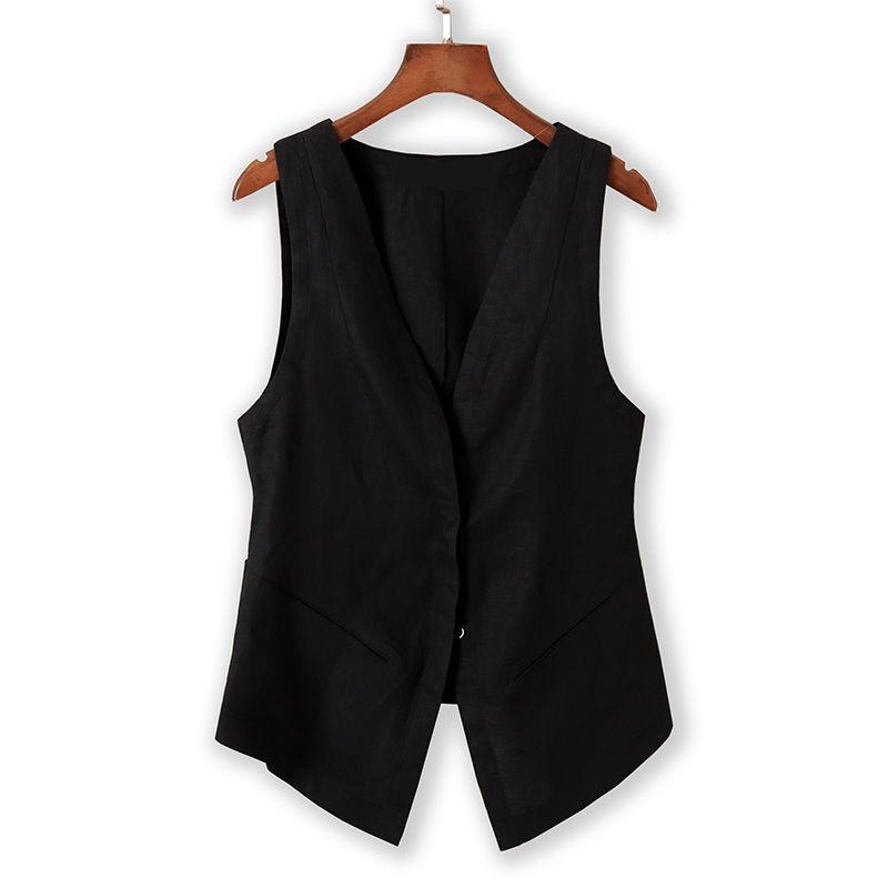 Women's Casual Linen Short VestUndershirt