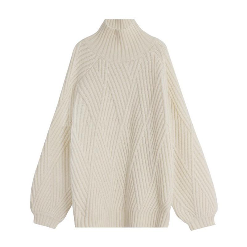 Put On The Top And Thicken Sweater To Wear Loose In Winter Outside