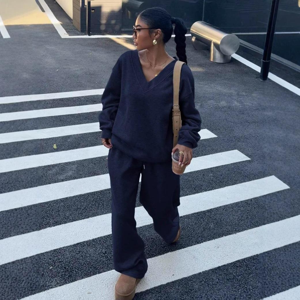 Suit Sweater Long Sleeve Loose Casual American Style