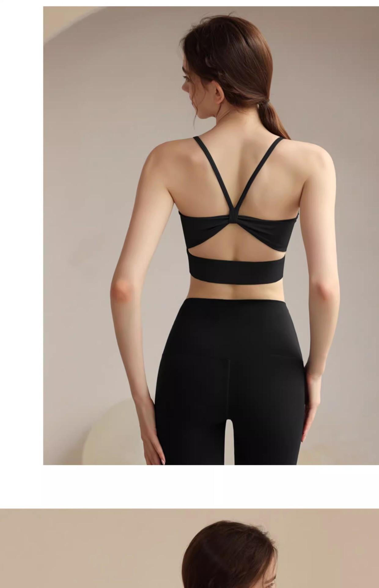 Women's Yoga Beauty Back Underwear Breathable Running Shockproof Workout Clothes Vest