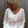 Halloween Bestseller 3D Digital-Print V-Neck Womens Top