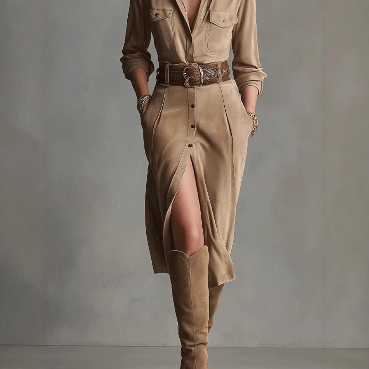 Fashion Special Women's Clothing French Waist Dress