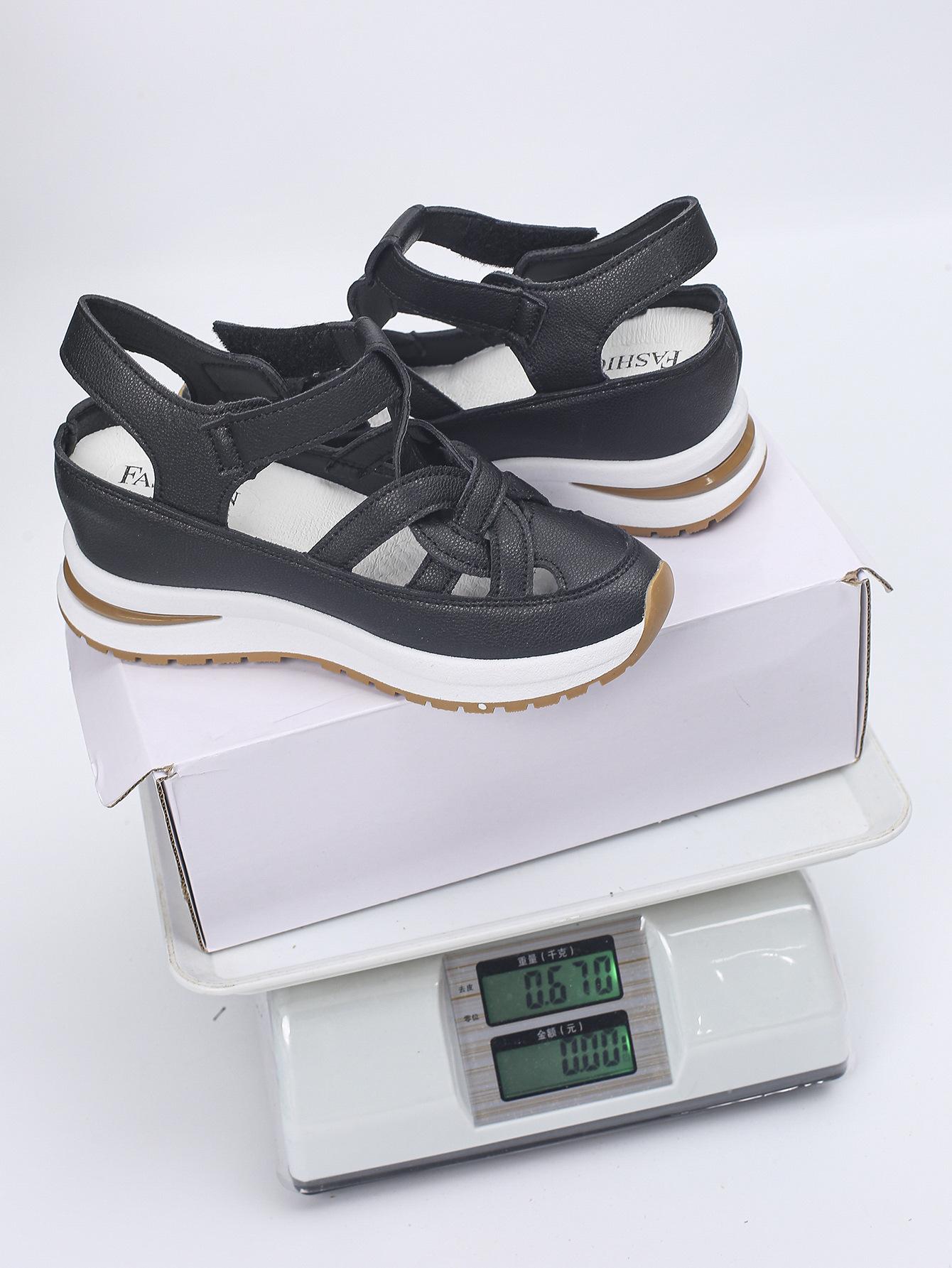 European And American Wedge-heel Roman-style Womens Shoes Size 43