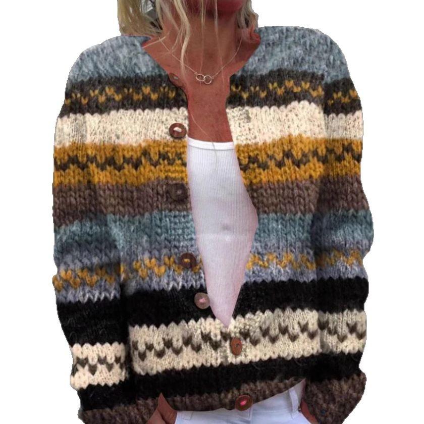3D Digital Printing Cardigan Coat Outerwear Women