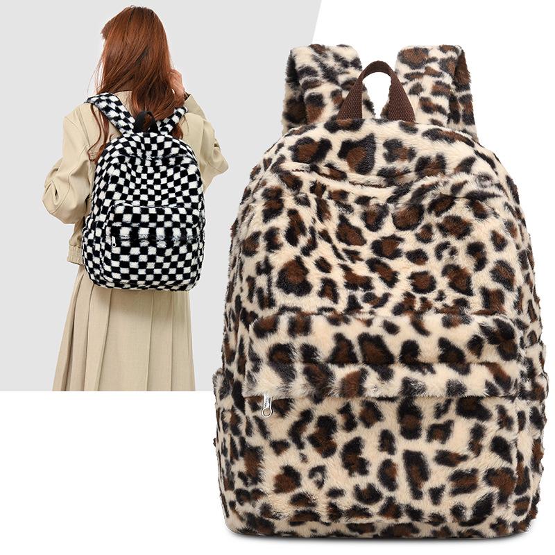 Cute Plush Backpack New-style School Bag