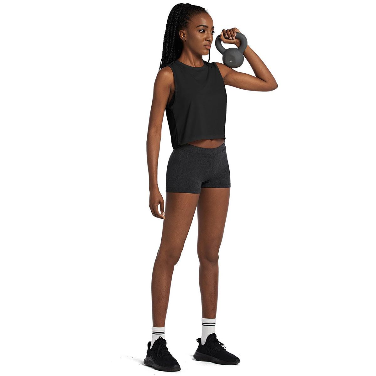 Women's Athletic Short Vest Quick-Drying Sleeveless T-Shirt