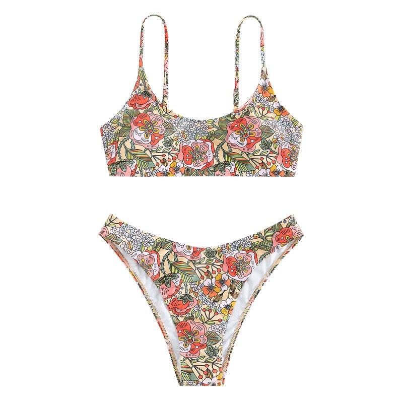Womens Sexy Two-piece Bikini Swimsuit Set