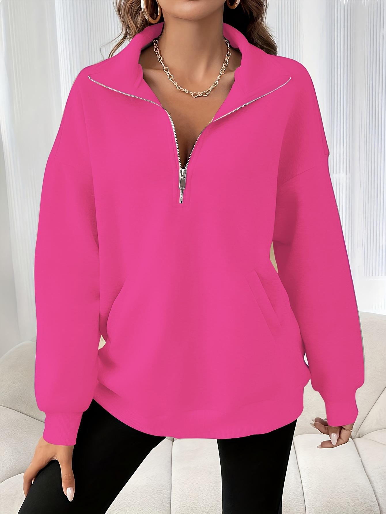 Autumn And Winter Loose Long Sleeve Half Zipper Sweater
