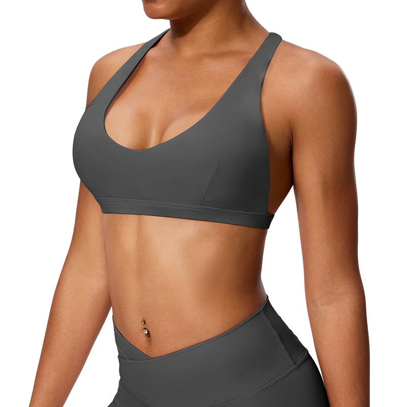 Halterneck Vest Yoga Fitness Training Top Bra