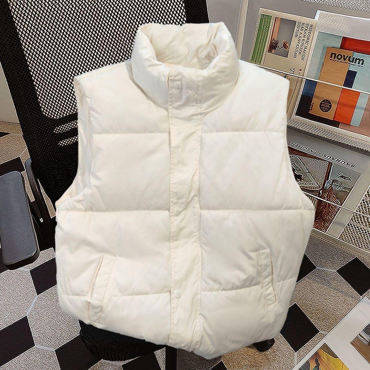 Women's Stand-Up Collar Thickened Waistcoat Warm Vest