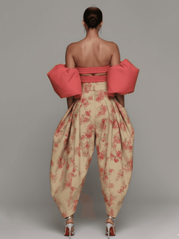 Off-shoulder Puff Sleeve Vest
