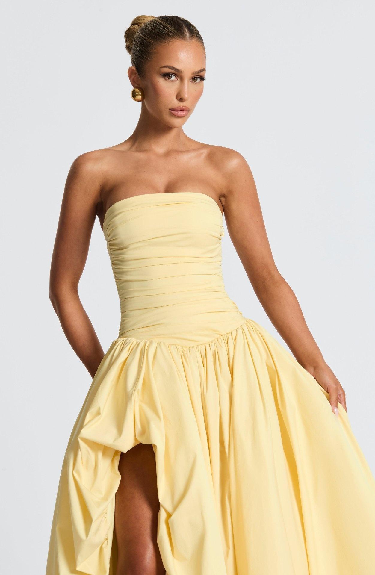 Women's Fashion Temperament Pure Color Sling Dress