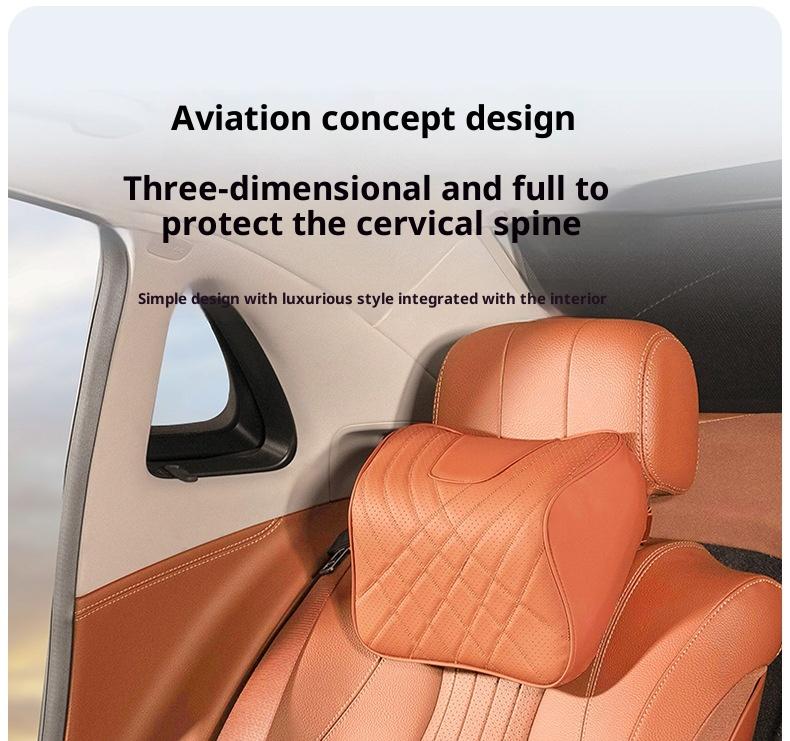 Car Headres Neck Pillow Lumbar Support Cushion Interior Accessories