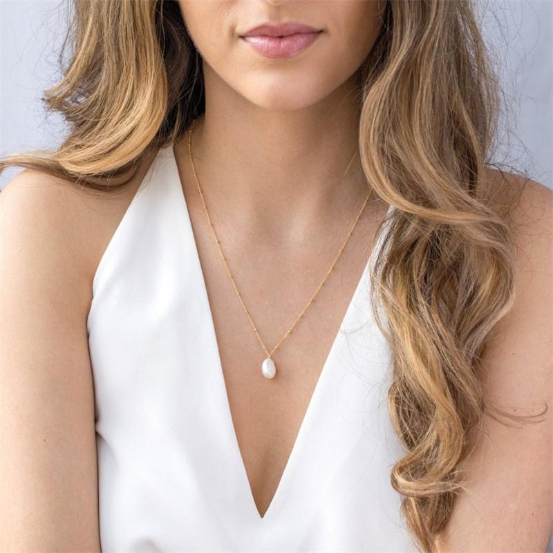 Fashionable Minimalist And Elegant Womens Copper Necklace With 14K Gold Plating
