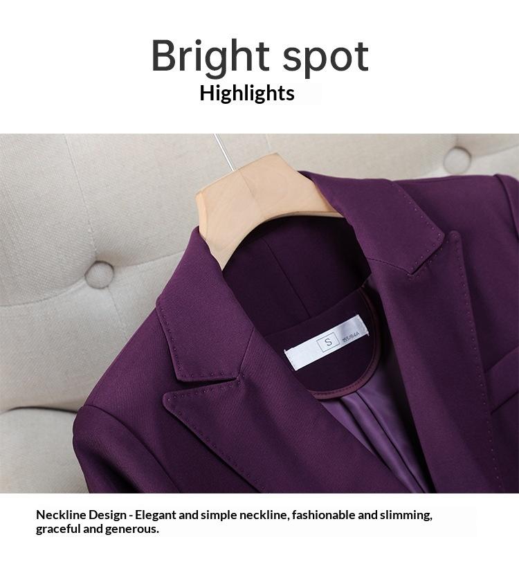 Elegant Goddess-Like High-End Blazer For Spring And Autumn Professional Wear