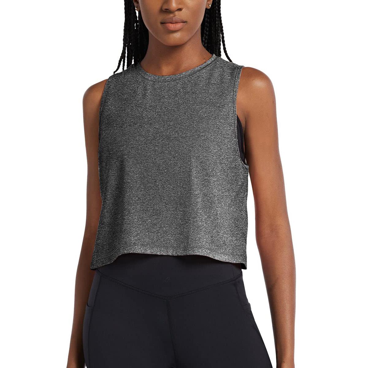 Women's Athletic Short Vest Quick-Drying Sleeveless T-Shirt