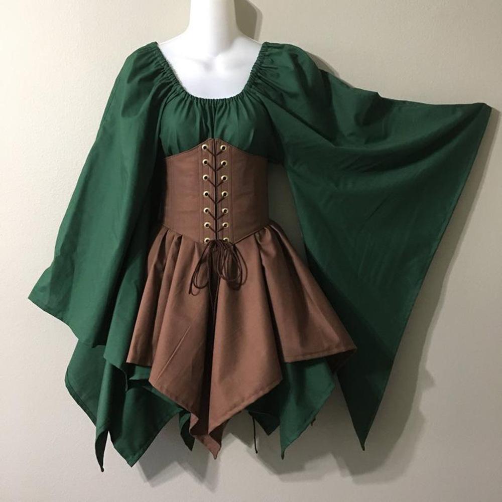 Long Sleeve Women's Renaissance Dress Costume