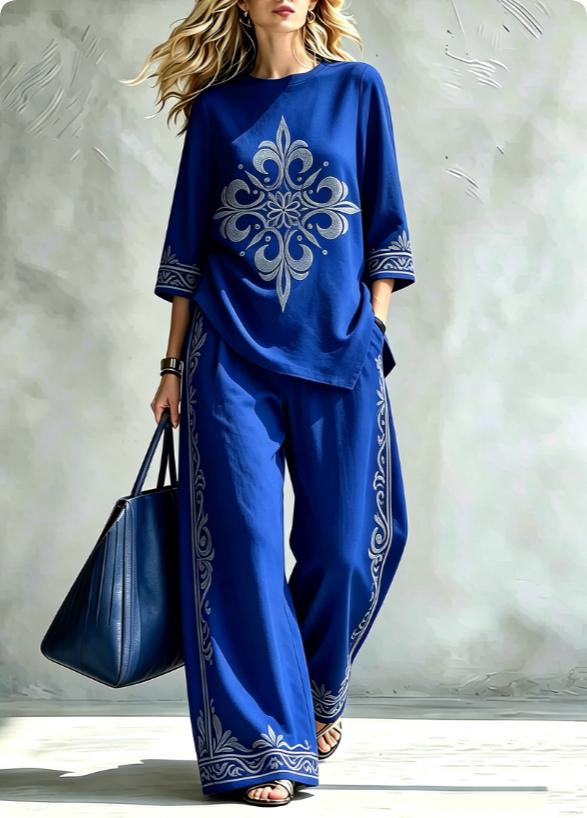 Summer Women's Blouse Set