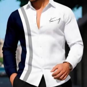 Men's Fashion Long-Sleeve Shirt Top