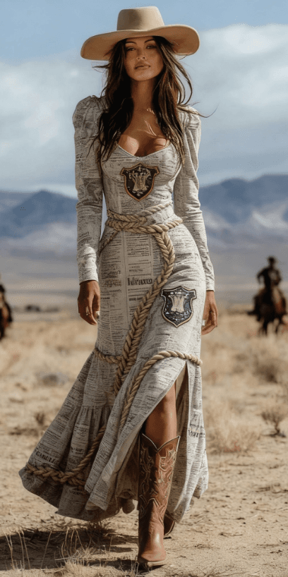 Fashionable Leisure Women's Long-Sleeved Extra-Long Dress