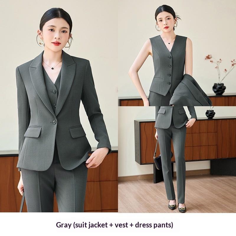 New Stylish Office Suit Waistcoat Three Piece Set