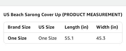 Women's Sheer Sarong High-Slit One-Size Swimsuit Cover-Up