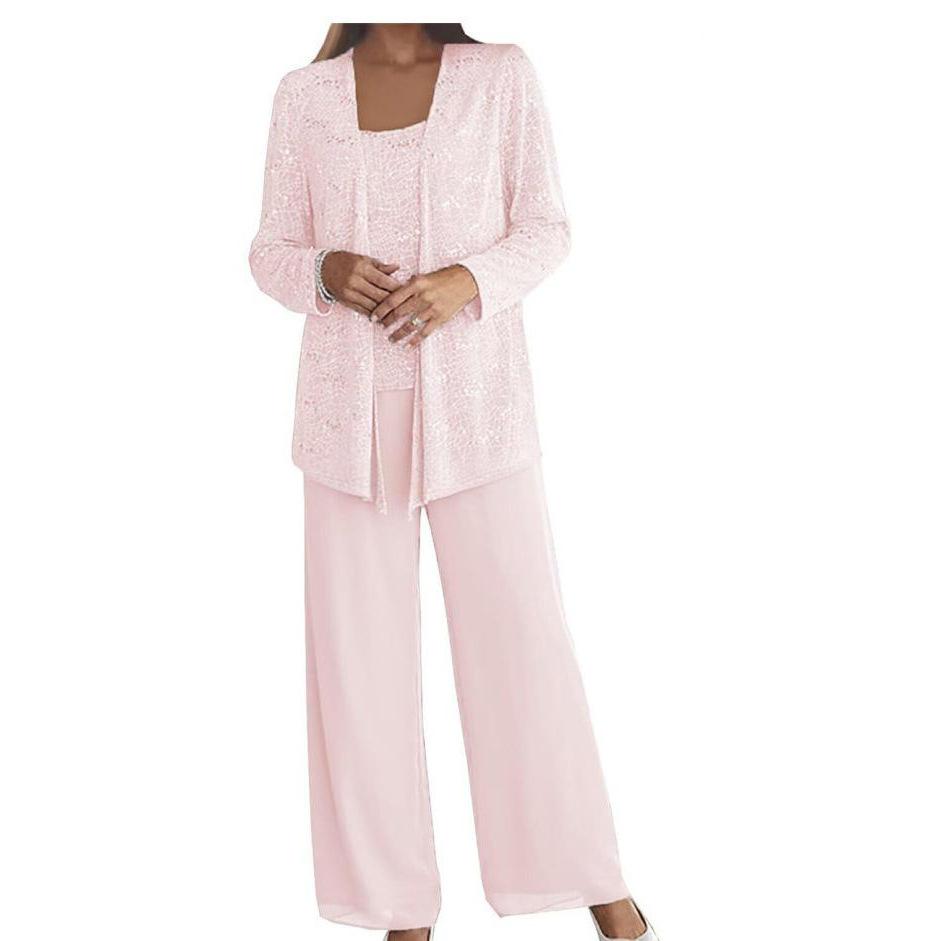 Fashionable Suit Dress With Lace