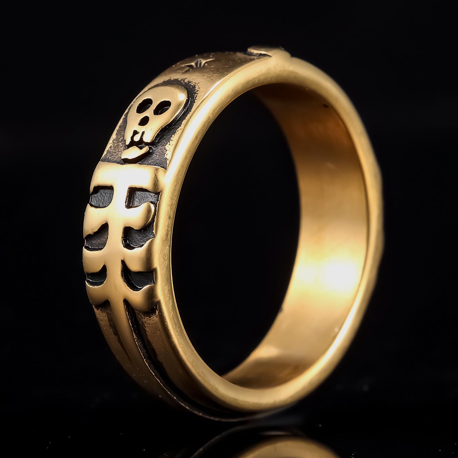 Stainless Steel Personalized Skull Ring