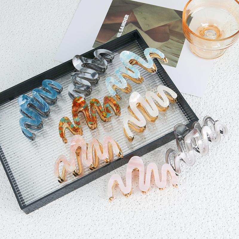 Acetic Acid Hair Claw Large Hair Clip Womens Headpiece