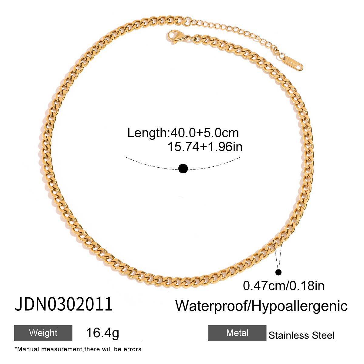 Jewelry Titanium Steel Necklace Accessories Womens Clavicle Chain Stainless Steel Neck Chain
