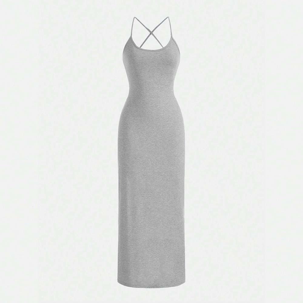 New Large Backless Backpack Women's Sexy Strapless Dress