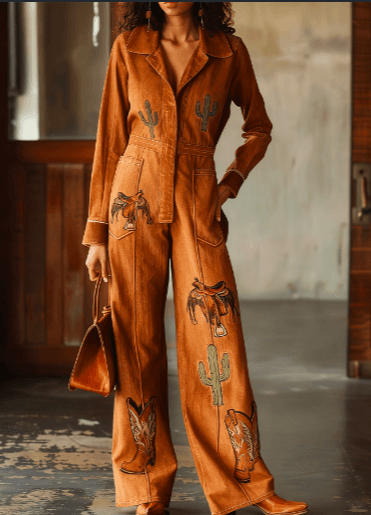 American Workwear Style One-Piece Jumpsuit