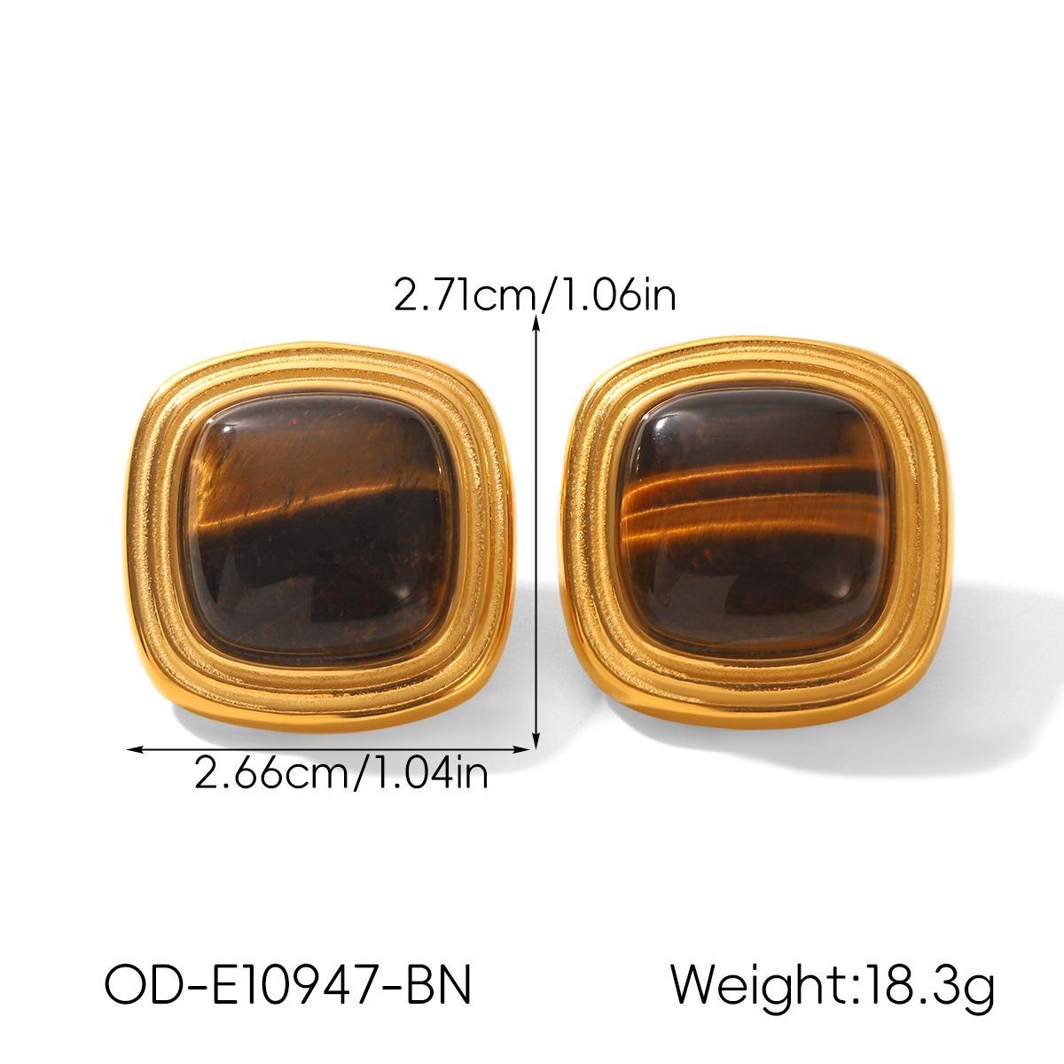 Vintage Personalized Non-fading Titanium Steel Earrings For Women