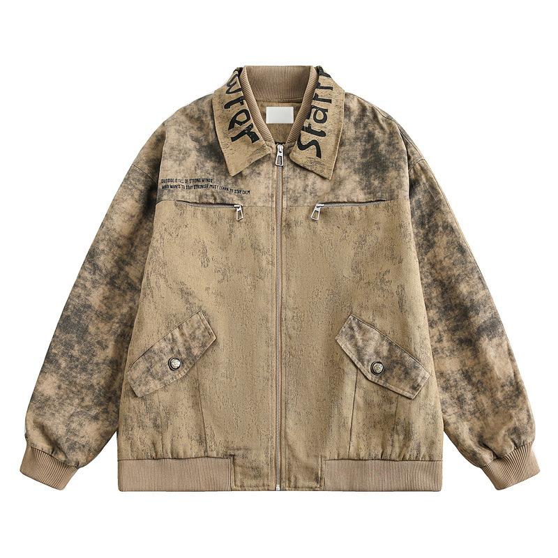 Streetwear Lapel-embroidered Couples Jacket