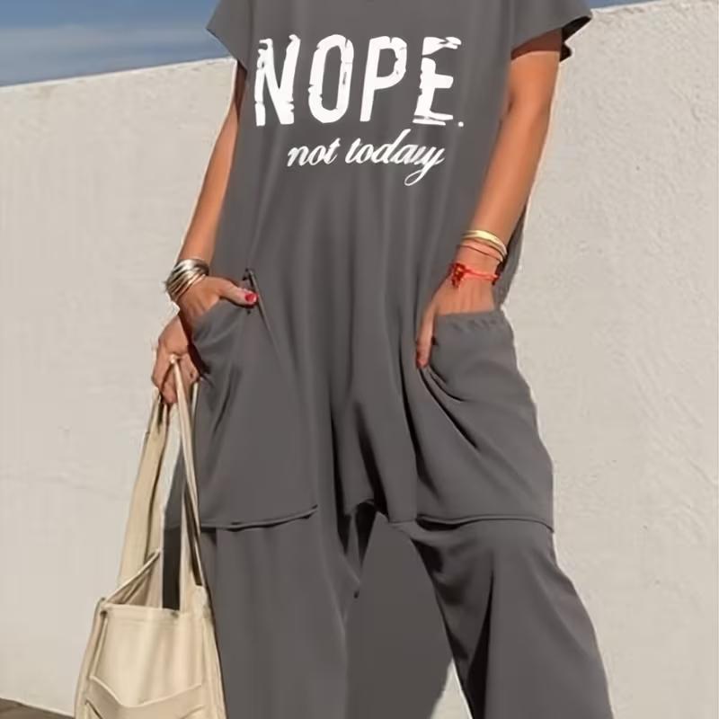 Strictly Selected 2025 European And American Cross-border SummerWomen's Wear Unique Stand-up Pure Color V-neck Extra Large Pocket Low-end Jumpsuit