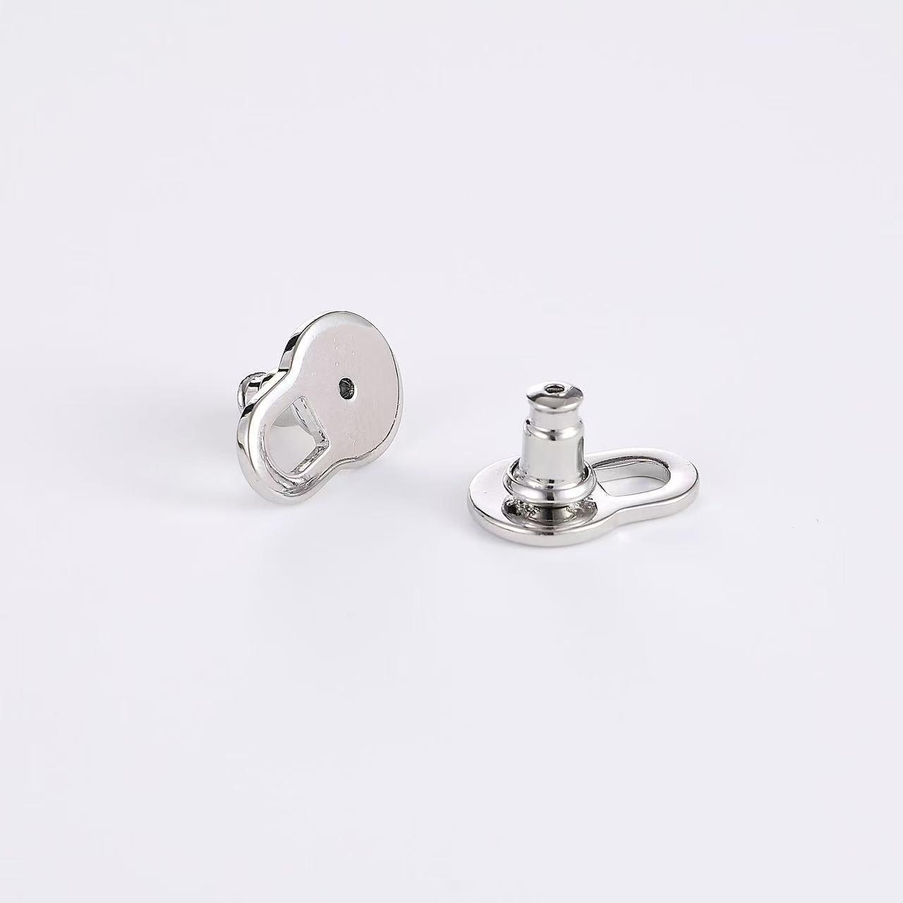 White Gold Color / Square Shape