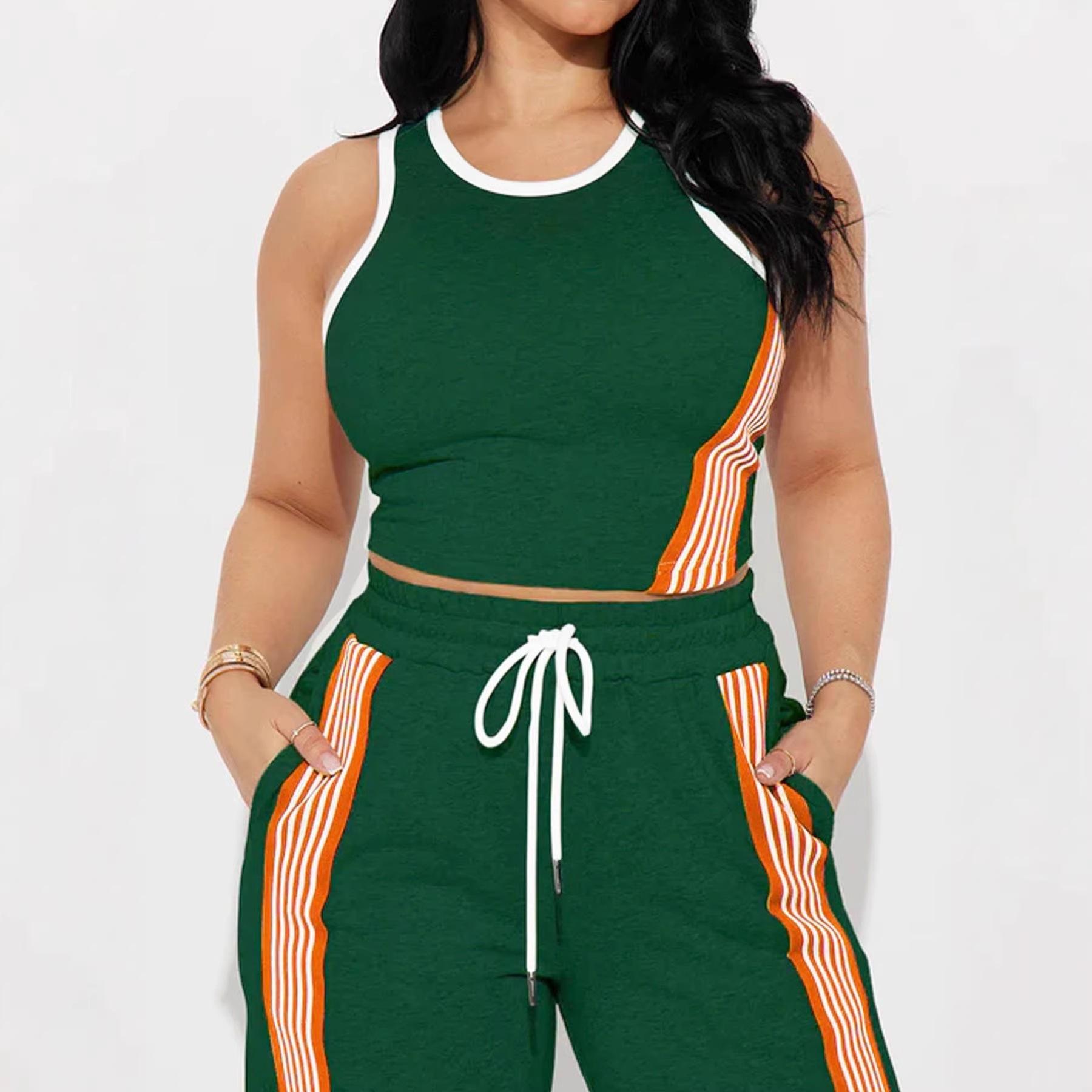 European And American Vest And Trousers Set