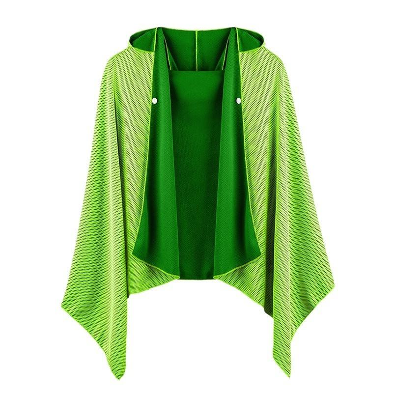 Dry Beach Towel Water-absorbent Sun-protection Shawl With Hood Bathrobe