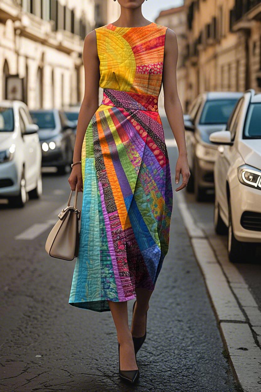 Flower Ocean Women's Sleeveless Dress